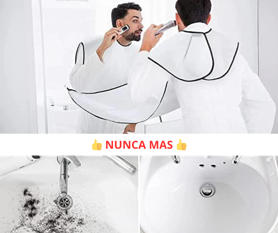 Capa Barba Recoge Pelo, Delantal De Barba