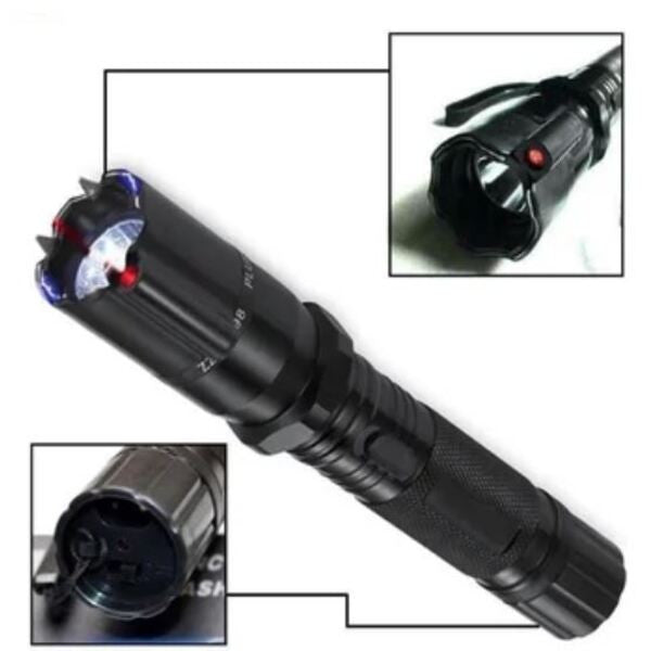 Linterna Taser Con Láser EléctricaLinterna Taser Con Láser Eléctrica RecargablePistola antorcha con puntero láser rojo, modelo Police-288 3 en 1.capaz de conectar cualquier medida de agresor tanto huDefensa personalABD YE SHOPABD YE SHOPLinterna Taser Con